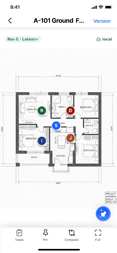 Mobile drawing access